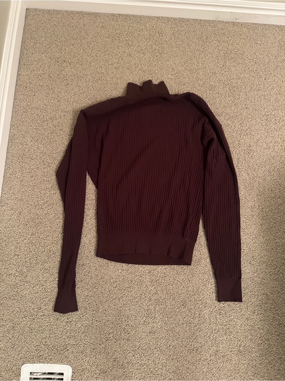 Same Los Angeles Women’s Oversized Ribbed Turtleneck Sweater - Chocolate Brown